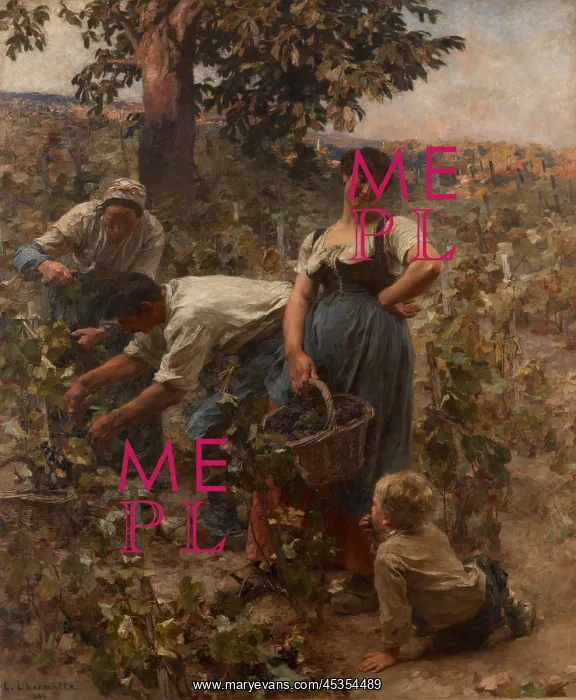 : THE GRAPE HARVEST, by Leon-Augustin Lhermitte, 1884 : THE GRAPE HARVEST, by Leon-Augustin Lhermitte, 1884