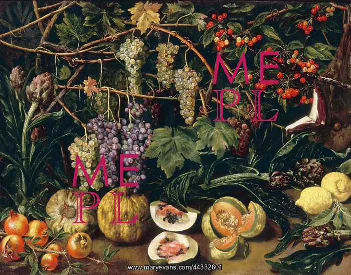 : Grapes and pumpkins, by an : Grapes and pumpkins, by an