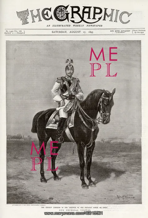 : Graphic Front Cover 1895 Our Imperial Visitor : Graphic Front Cover 1895 Our Imperial Visitor