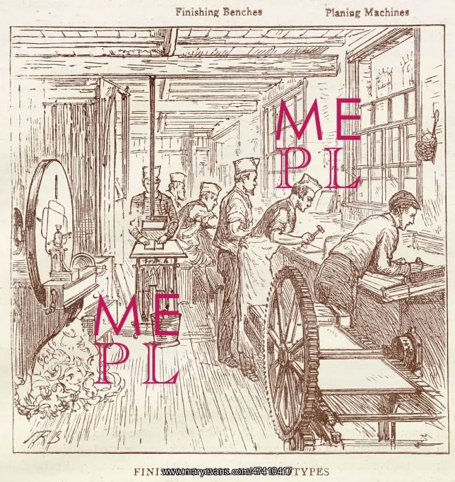  : The Graphic - finising the electrotypes 1881