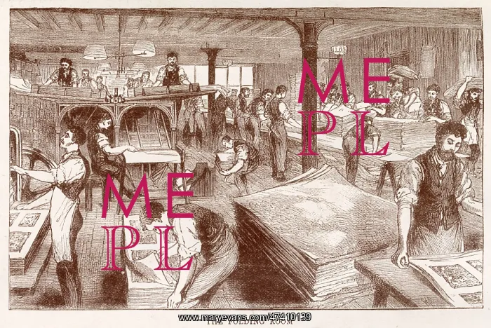 : The Graphic - folding room 1881 : The Graphic - folding room 1881