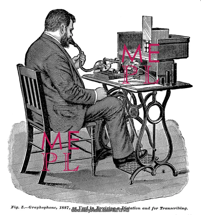 : The graphophone, an early dictaphone, the ? : The graphophone, an early dictaphone, the ?