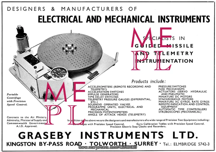 : Graseby Instruments For Guided Missiles & Telemetry : Graseby Instruments For Guided Missiles & Telemetry