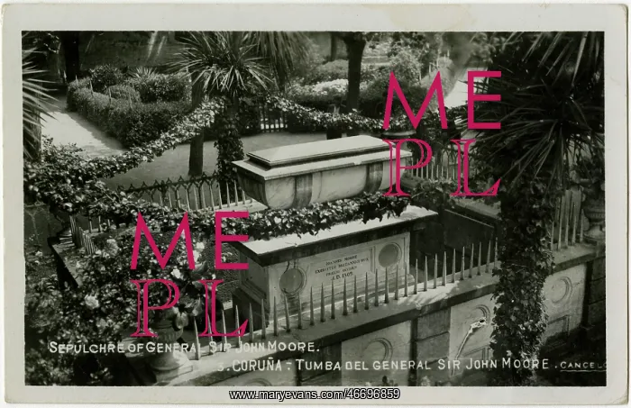 : Grave of Lieutenant-General Sir John Moore, La Coruna, Spain : Grave of Lieutenant-General Sir John Moore, La Coruna, Spain