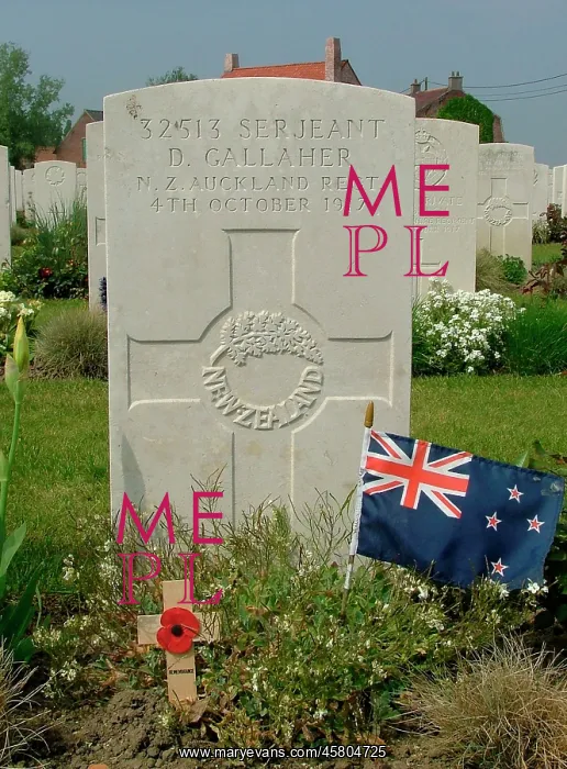 : Grave Sjt. D. Gallaher, ex Capt All Blacks, Nine Elms CWGC C : Grave Sjt. D. Gallaher, ex Capt All Blacks, Nine Elms CWGC C