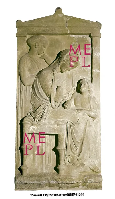 : Grave Stele of Polyxene. ca. 360 BC. Classical : Grave Stele of Polyxene. ca. 360 BC. Classical