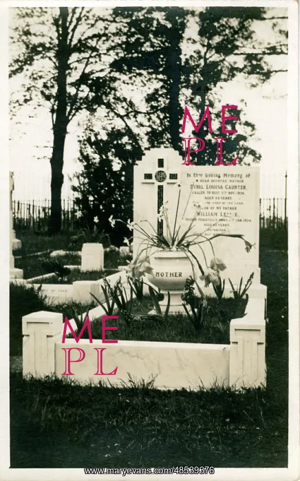 : Gravestone of Ethel Louisa Caunter, Southampton, Hampshire : Gravestone of Ethel Louisa Caunter, Southampton, Hampshire
