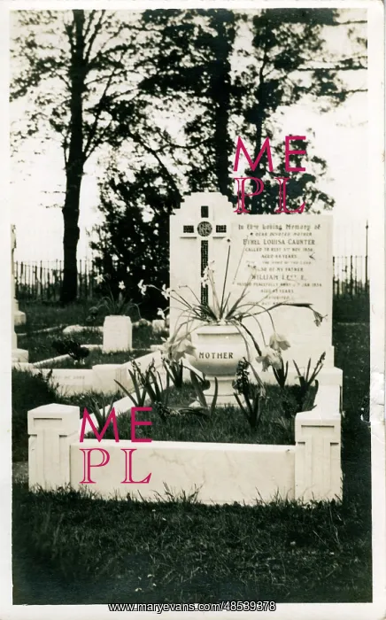 : Gravestone of Ethel Louisa Caunter, Southampton, Hampshire : Gravestone of Ethel Louisa Caunter, Southampton, Hampshire