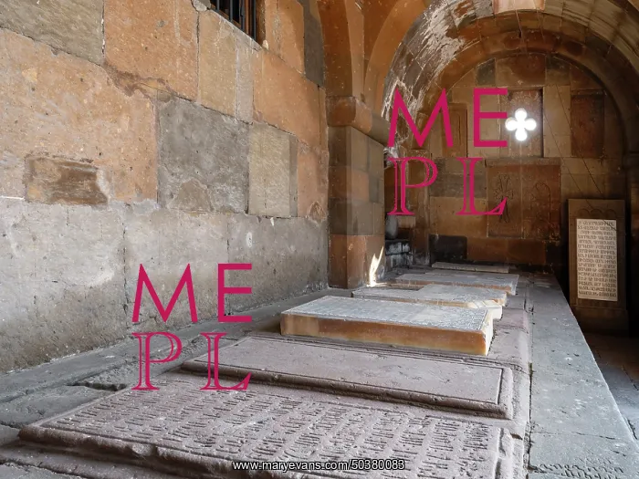 : Gravestones, St Gayane Monastery, Monastery of Etchmiadzin, Vagharshapat, Armenia : Gravestones, St Gayane Monastery, Monastery of Etchmiadzin, Vagharshapat, Armenia