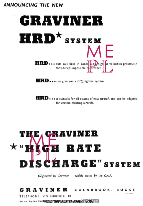 : Graviner HRD Aircraft Fire Protection Systems : Graviner HRD Aircraft Fire Protection Systems