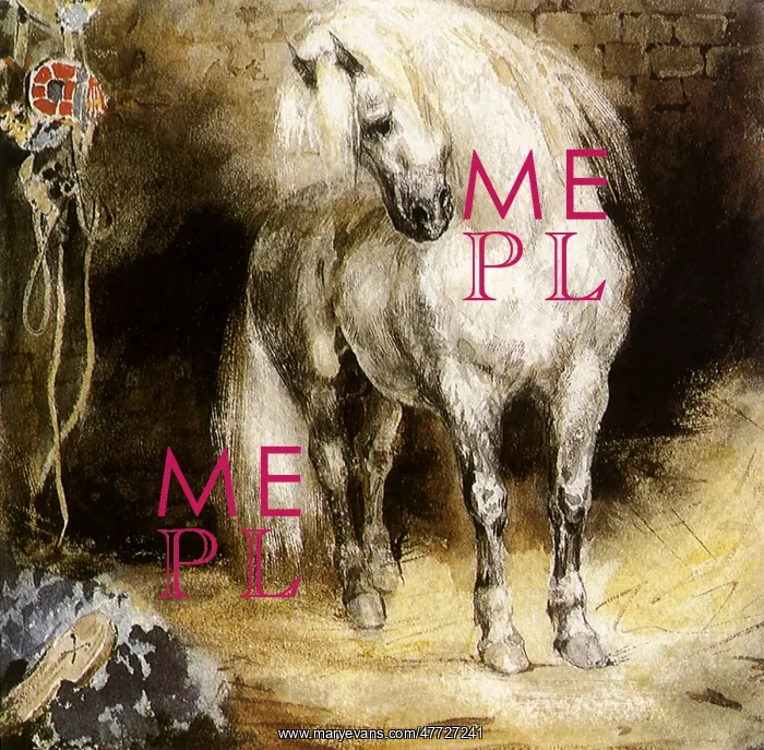  : Gray Horse in a Stable, by Delacroix