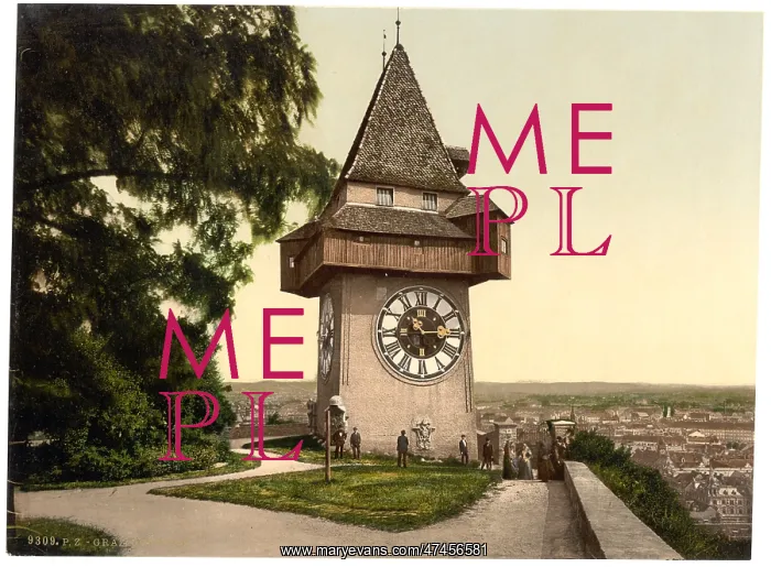 : Graz, the clock, Styria, Austro-Hungary : Graz, the clock, Styria, Austro-Hungary
