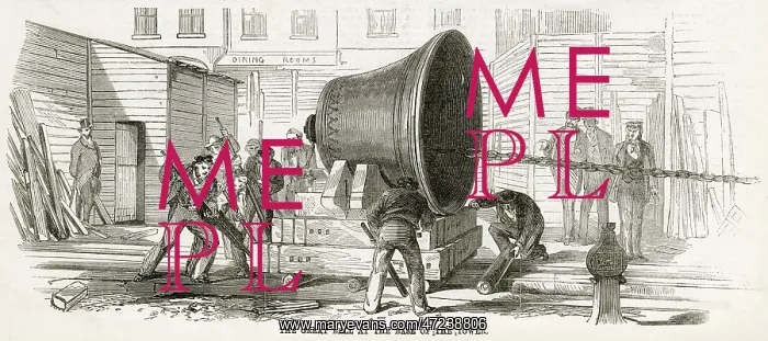 : The Great bell at the base of the tower 1858 : The Great bell at the base of the tower 1858