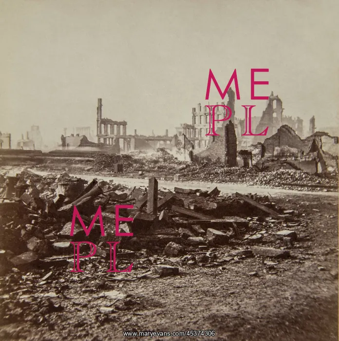 : Great Chicago Fire, Oct. 9, 1871. Ruins left : Great Chicago Fire, Oct. 9, 1871. Ruins left
