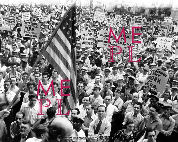 : Great Depression, Rally to demand WPA Funds ? : Great Depression, Rally to demand WPA Funds ?
