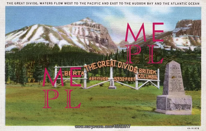 : The Great Divide, Alberta, British Columbia, Canada : The Great Divide, Alberta, British Columbia, Canada