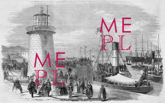 : Great Eastern at Holyhead 1859 : Great Eastern at Holyhead 1859