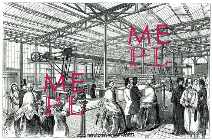 : Great Exhibition, cotton machines 1851 : Great Exhibition, cotton machines 1851