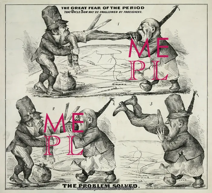 : The great fear of the period That Uncle Sam may be swallowed : The great fear of the period That Uncle Sam may be swallowed