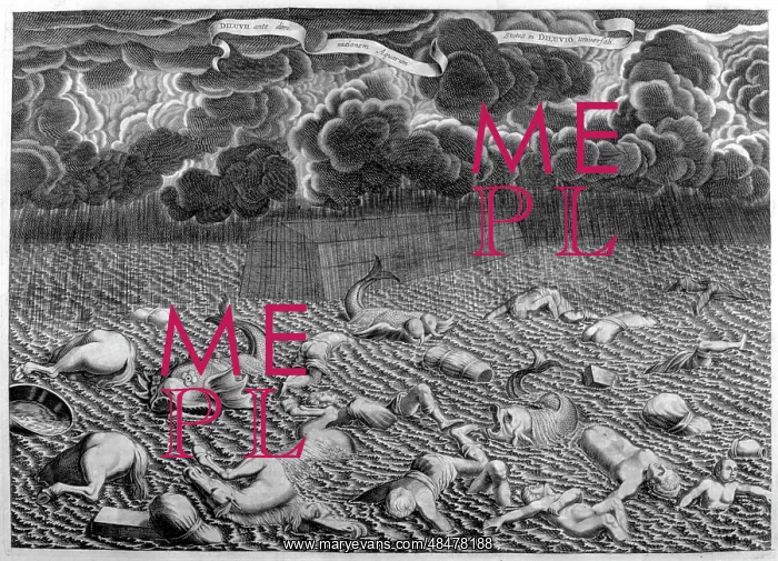 : The great flood from Arca Noe, (building the ark) : The great flood from Arca Noe, (building the ark)