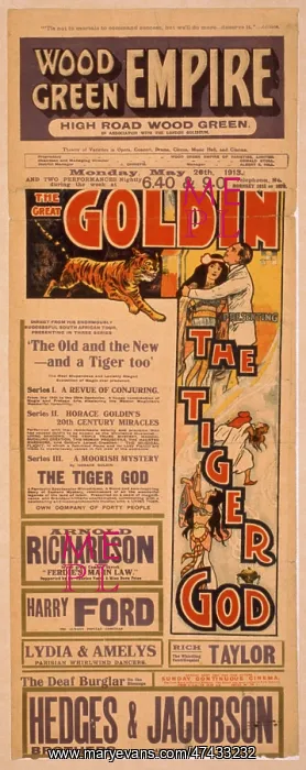 : The great Goldin presenting the tiger god : The great Goldin presenting the tiger god
