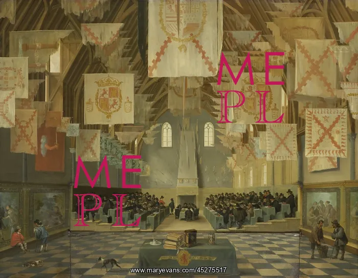 : The Great Hall of the Binnenhof : The Great Hall of the Binnenhof