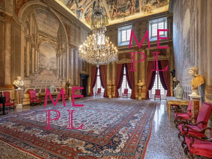 : Great hall, Palazzo Angelo Giovanni Spinola, Genoa, Italy : Great hall, Palazzo Angelo Giovanni Spinola, Genoa, Italy