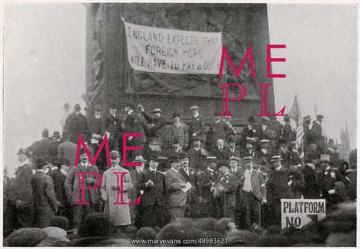 : Great hop-pickers demonstration 1908 : Great hop-pickers demonstration 1908