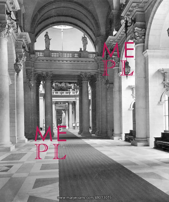 : Great lobby in the Reichstag, 1906 : Great lobby in the Reichstag, 1906