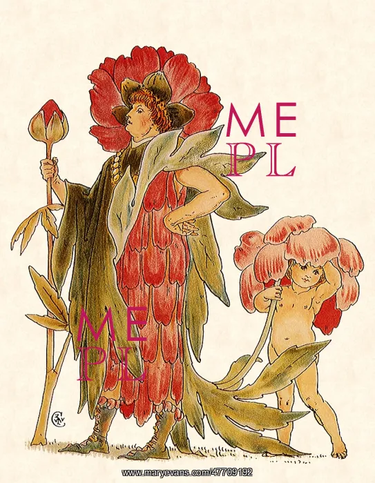  : Great Peonies, by Walter Crane