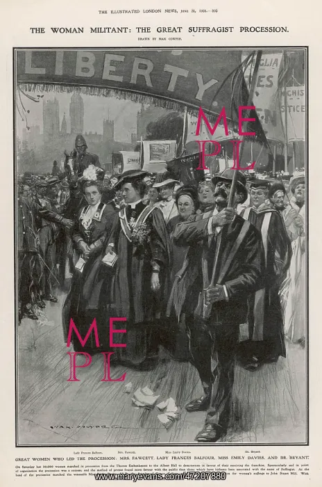 : The Great Suffragist Procession 1908 : The Great Suffragist Procession 1908