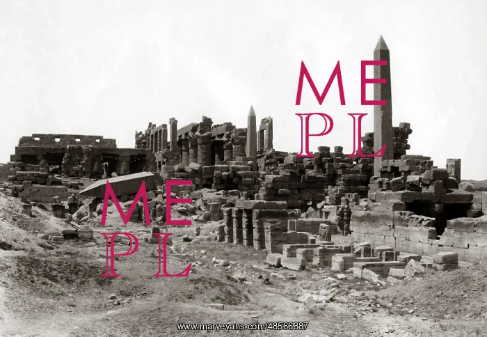  : Great Temple, Karnak, Egypt, circa 1880s