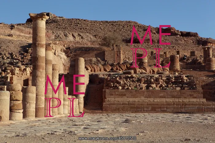 : Great temple, Petra, Jordan : Great temple, Petra, Jordan
