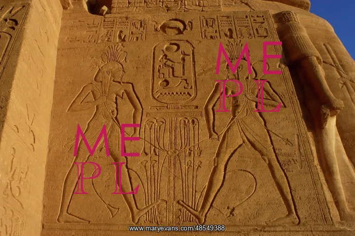 : Great Temple of Ramses II. Union between Upper and Lower Egy : Great Temple of Ramses II. Union between Upper and Lower Egy