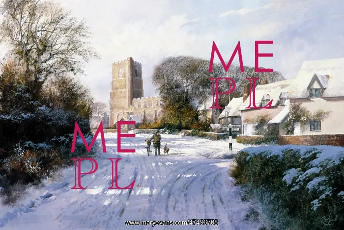  : Great Waldingfield – village snow scene