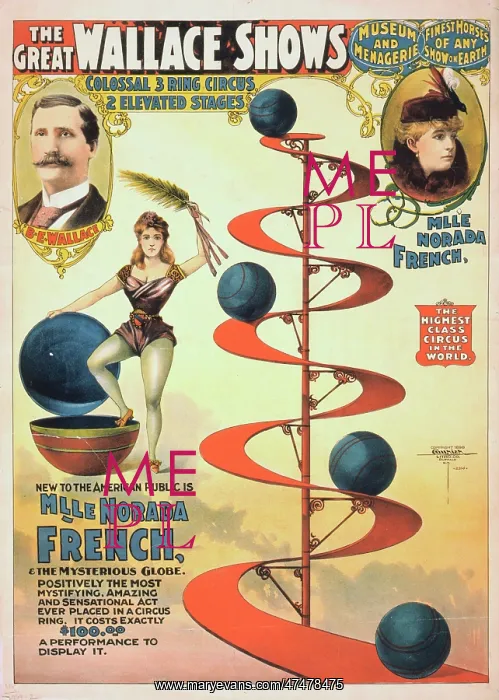 : The great Wallace shows: colossal 3 ring circus, 2 elevated : The great Wallace shows: colossal 3 ring circus, 2 elevated