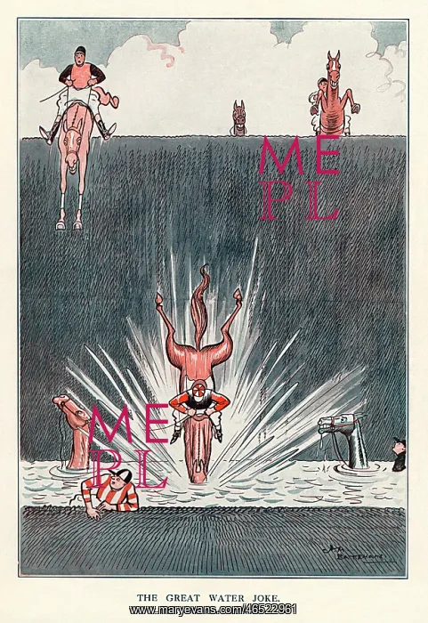 : The Great Water Joke by H. M. Bateman : The Great Water Joke by H. M. Bateman