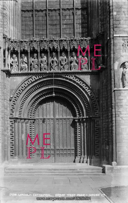 : Great West Door of Lincoln Cathedral : Great West Door of Lincoln Cathedral