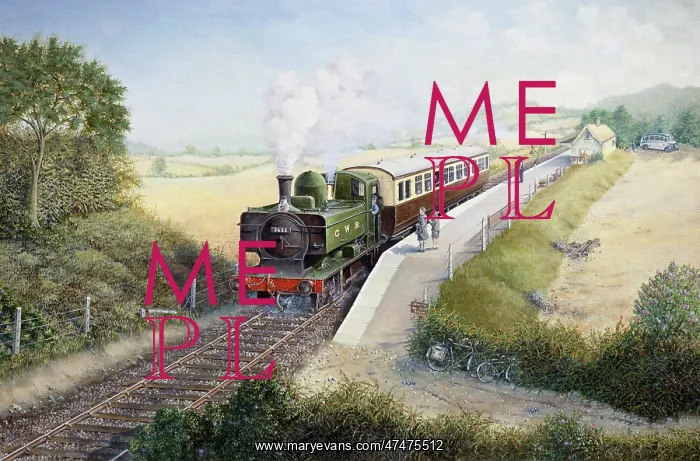 : Great Western Railway -- Train at Station : Great Western Railway -- Train at Station