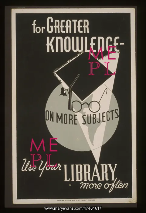 : For greater knowledge on more subjects use your library more : For greater knowledge on more subjects use your library more