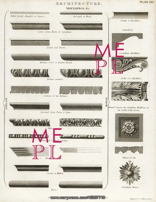 : Grecian and Roman architectural moldings : Grecian and Roman architectural moldings