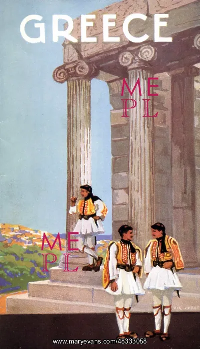  : Greece. Thomas Cook Brochure Cover - Greece