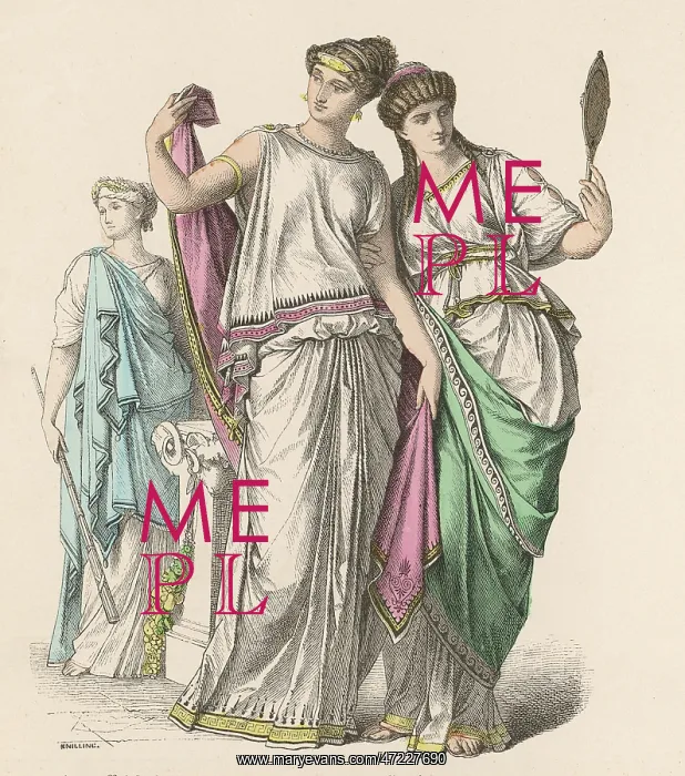 : GREECE / ARISTOCRATIC LADY : GREECE / ARISTOCRATIC LADY