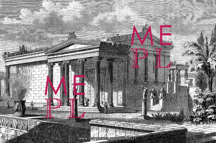: Greece, Athens, acropolis, Erechtheion, reconstruction : Greece, Athens, acropolis, Erechtheion, reconstruction