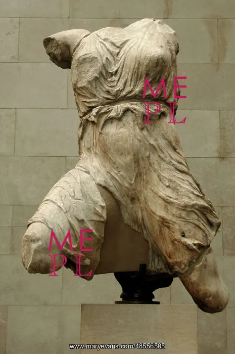: Greece. Athens. Parthenon West Pediment. Figure of Iris. Abo : Greece. Athens. Parthenon West Pediment. Figure of Iris. Abo