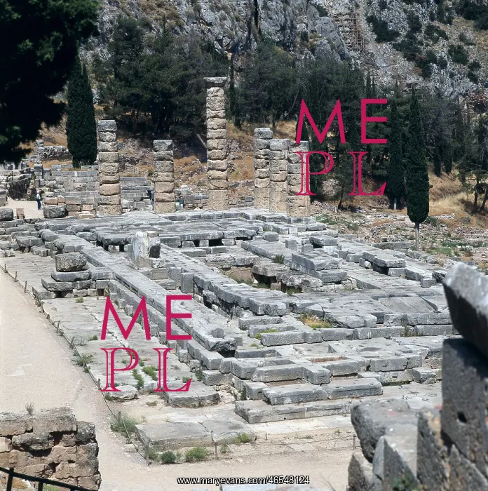 : GREECE. CENTRAL GREECE. PHOCIS. Delphi. Temple : GREECE. CENTRAL GREECE. PHOCIS. Delphi. Temple