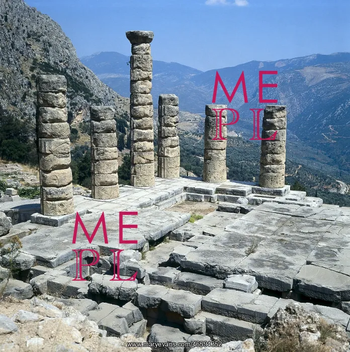 : GREECE. CENTRAL GREECE. PHOCIS. Delphi. Temple : GREECE. CENTRAL GREECE. PHOCIS. Delphi. Temple
