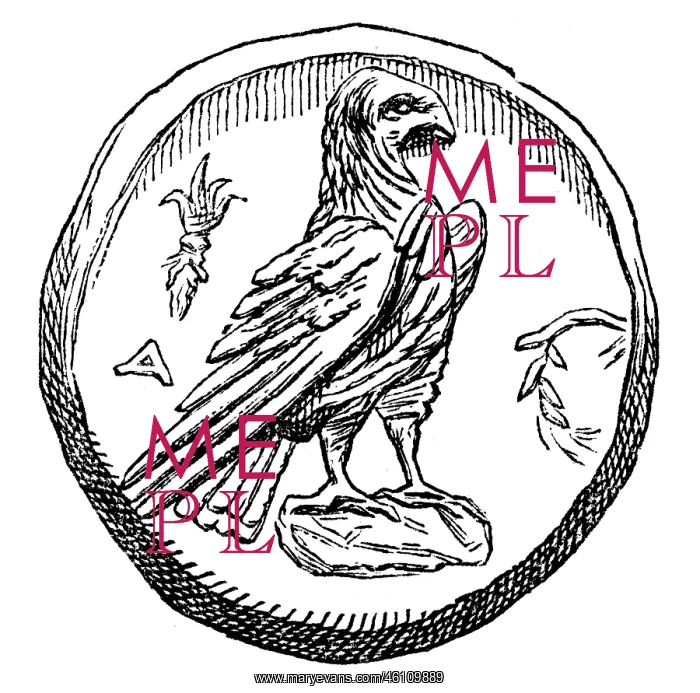 : Greece, coin, reverse, eagle of Zeus, Elis : Greece, coin, reverse, eagle of Zeus, Elis