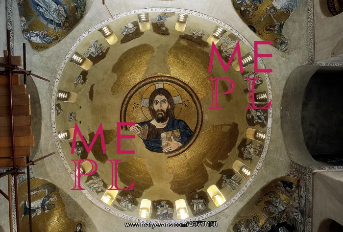 : GREECE. Daphni. Dapni Monastery. Christ Pantocrator : GREECE. Daphni. Dapni Monastery. Christ Pantocrator