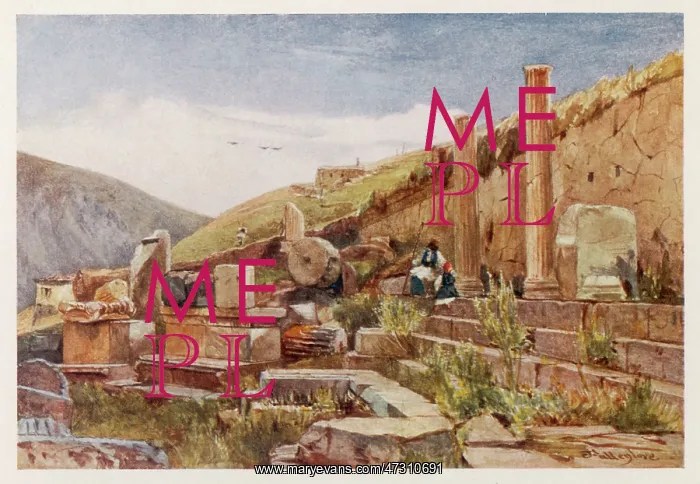  : GREECE / DELPHI / PORTICO